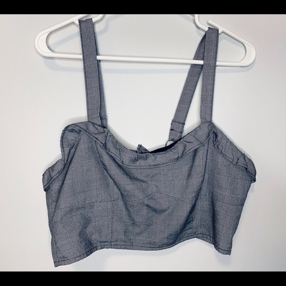 Edgy Plaid Bralette Top - Forever 21 - Picture 1 of 4
